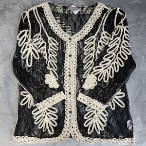 boho vintage lace blazer